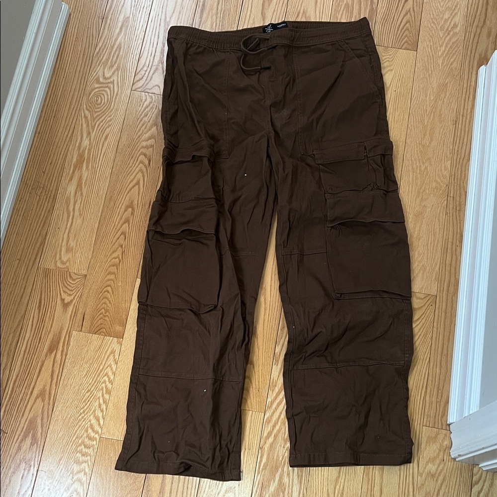H&M Dark Brown Cargo Pants for Men